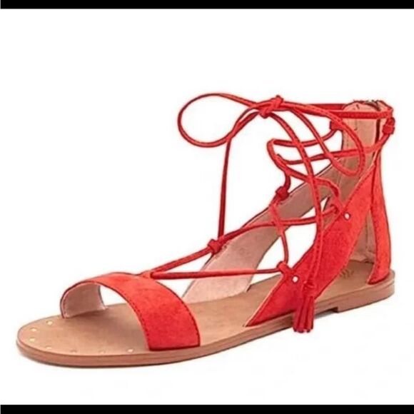 NIB womens madewell lace up flat sandales - size 7.5 - Picture 4 of 4